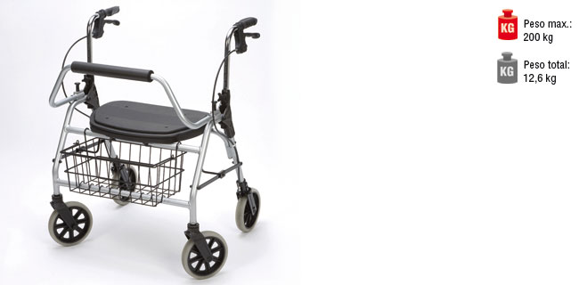 Andador Rollator Maxi Plegable